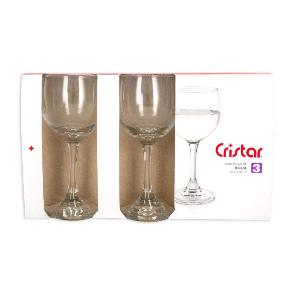 Copas Vidrio Vino Agua Cristar Aragon - Set X6 Un.