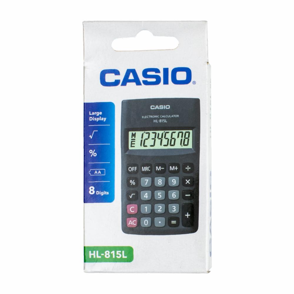 Calculadora De Bolsillo De 8 Dígitos Color Negro CASIO Hl-815L-Bk - AKI