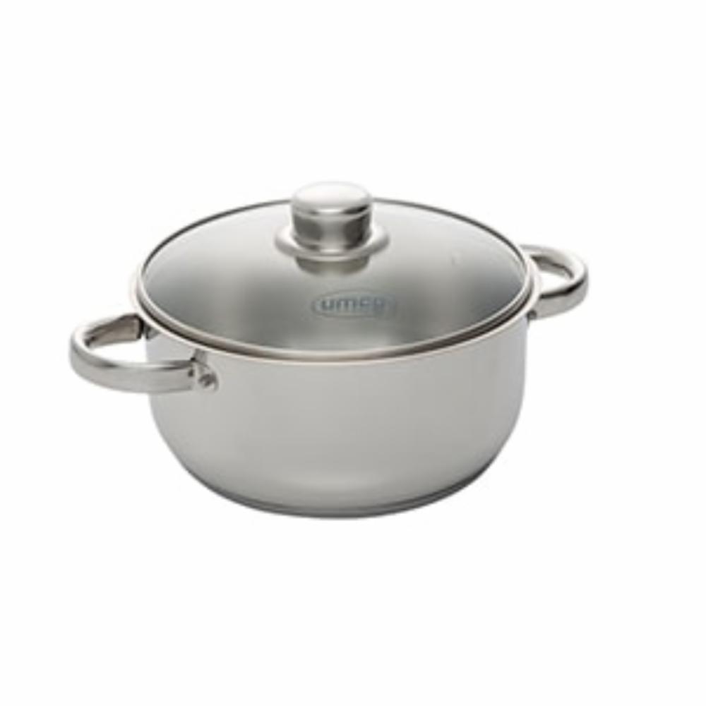 Olla Caldero Brilliance 16 cm con Tapa de Vidrio, Umco, OLLAS, OLLAS, COCINA, HOGAR